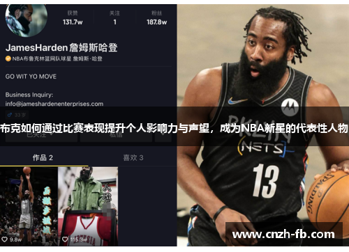 布克如何通过比赛表现提升个人影响力与声望，成为NBA新星的代表性人物